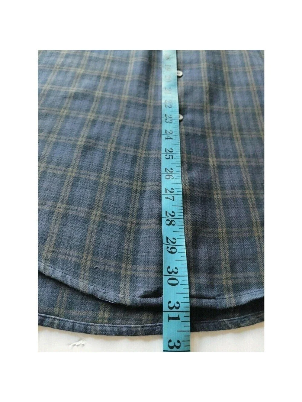Banana Republic Men's Blue Plaid Button-Up Shirt Size Small